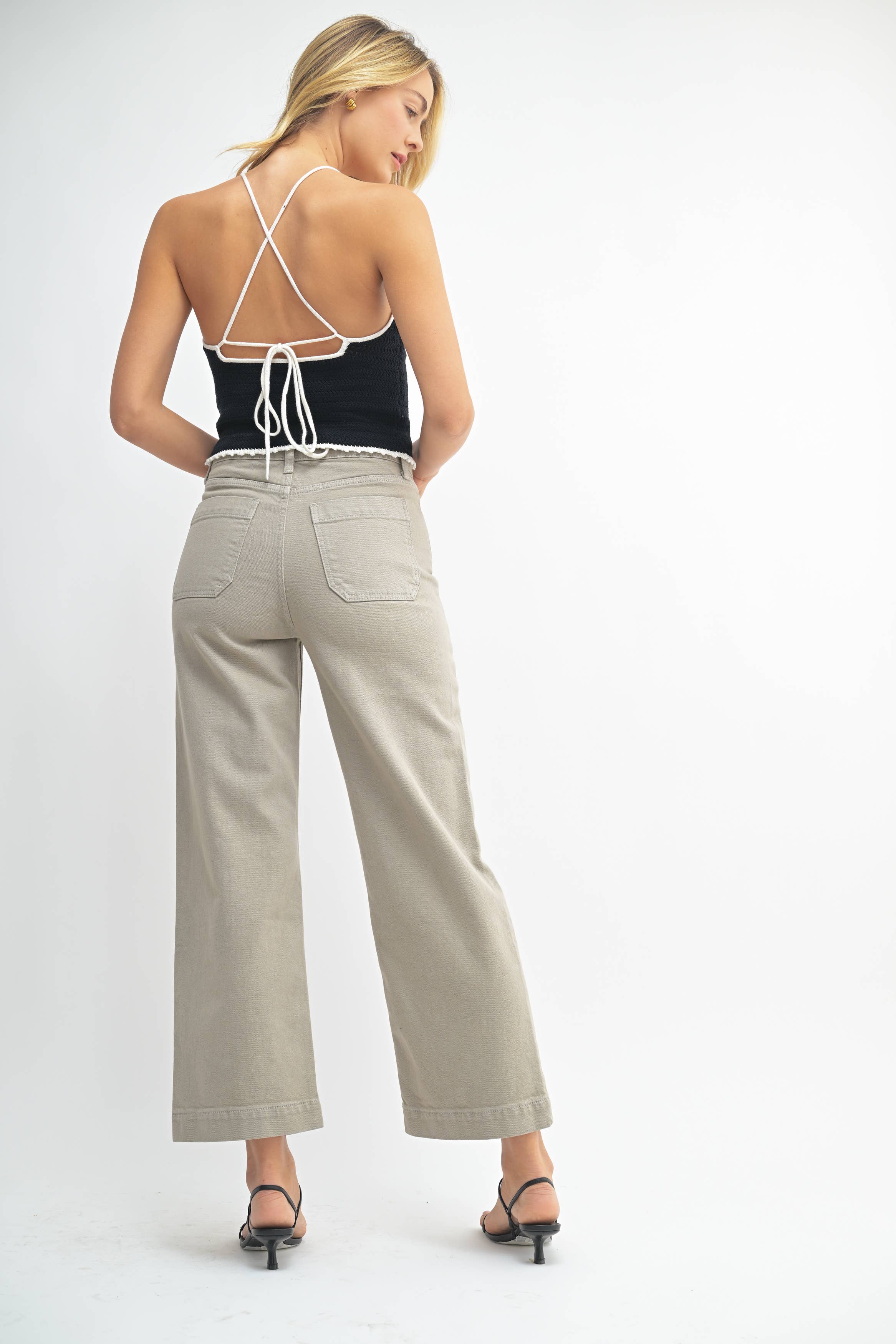 Moonstone Utility Flat Front Pocket Jeans