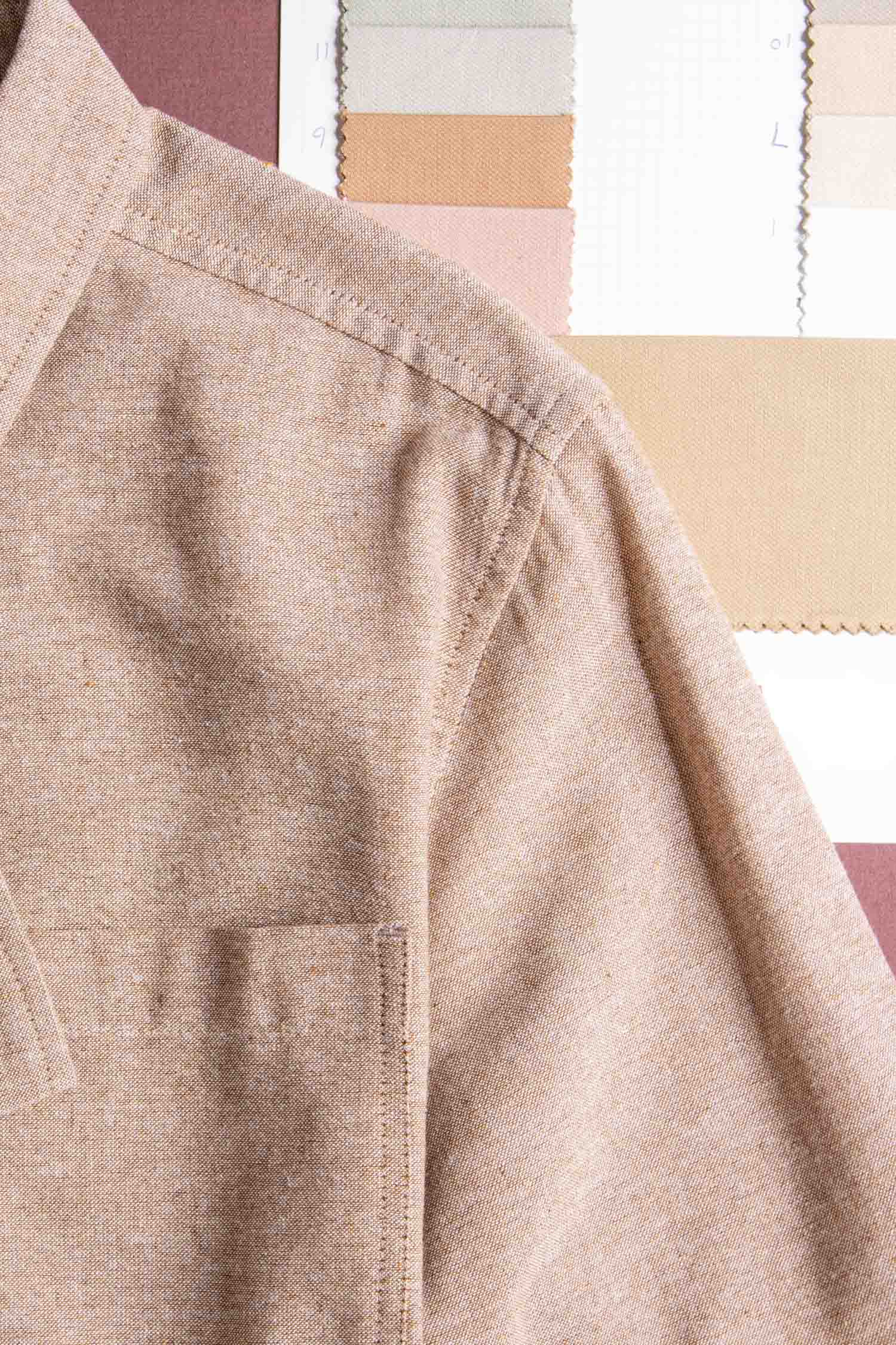 Bridge & Burn - Malcolm Shirt / Rust Chambray