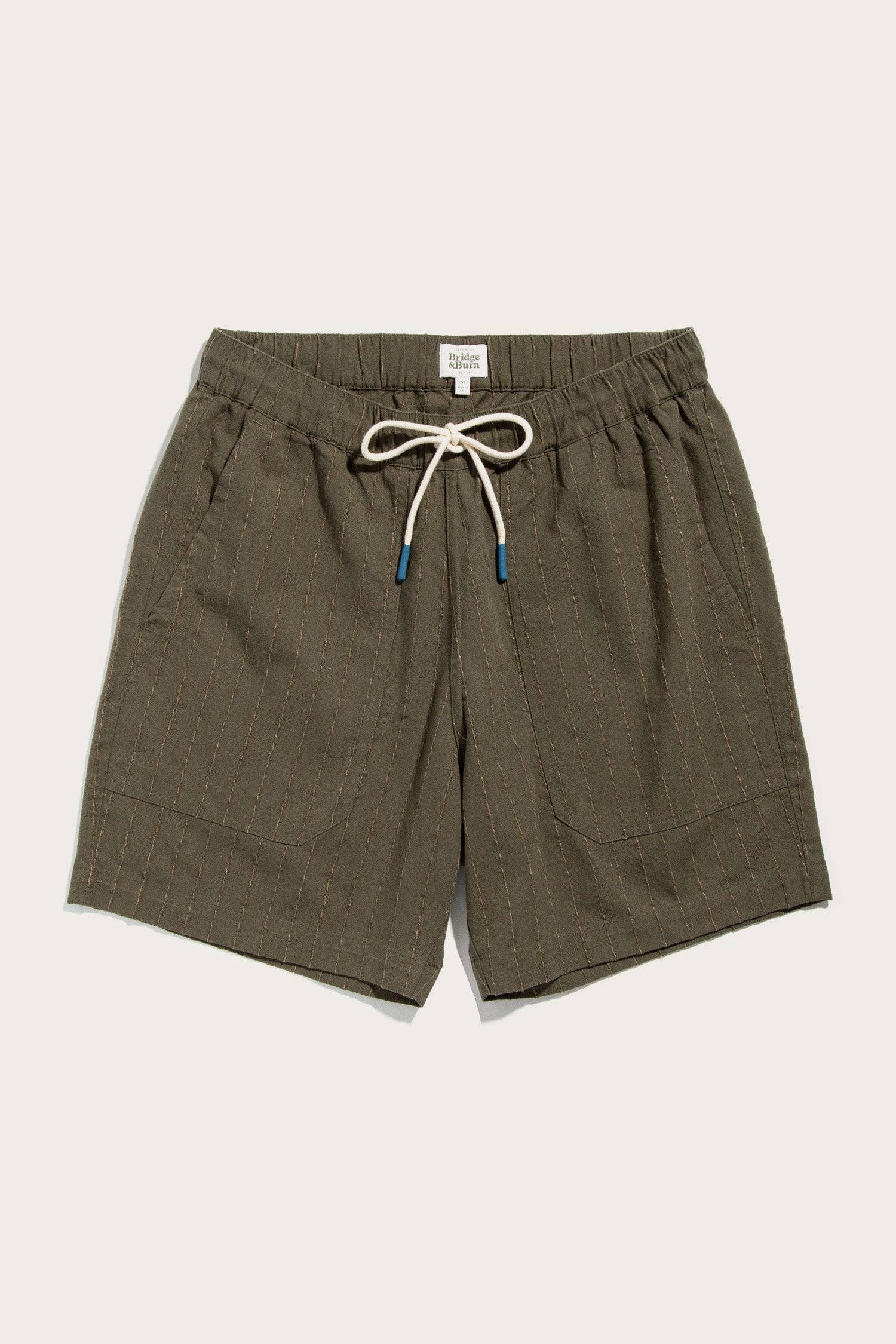 Bridge & Burn - Noah Short / Olive Stripe - Olive Stripe