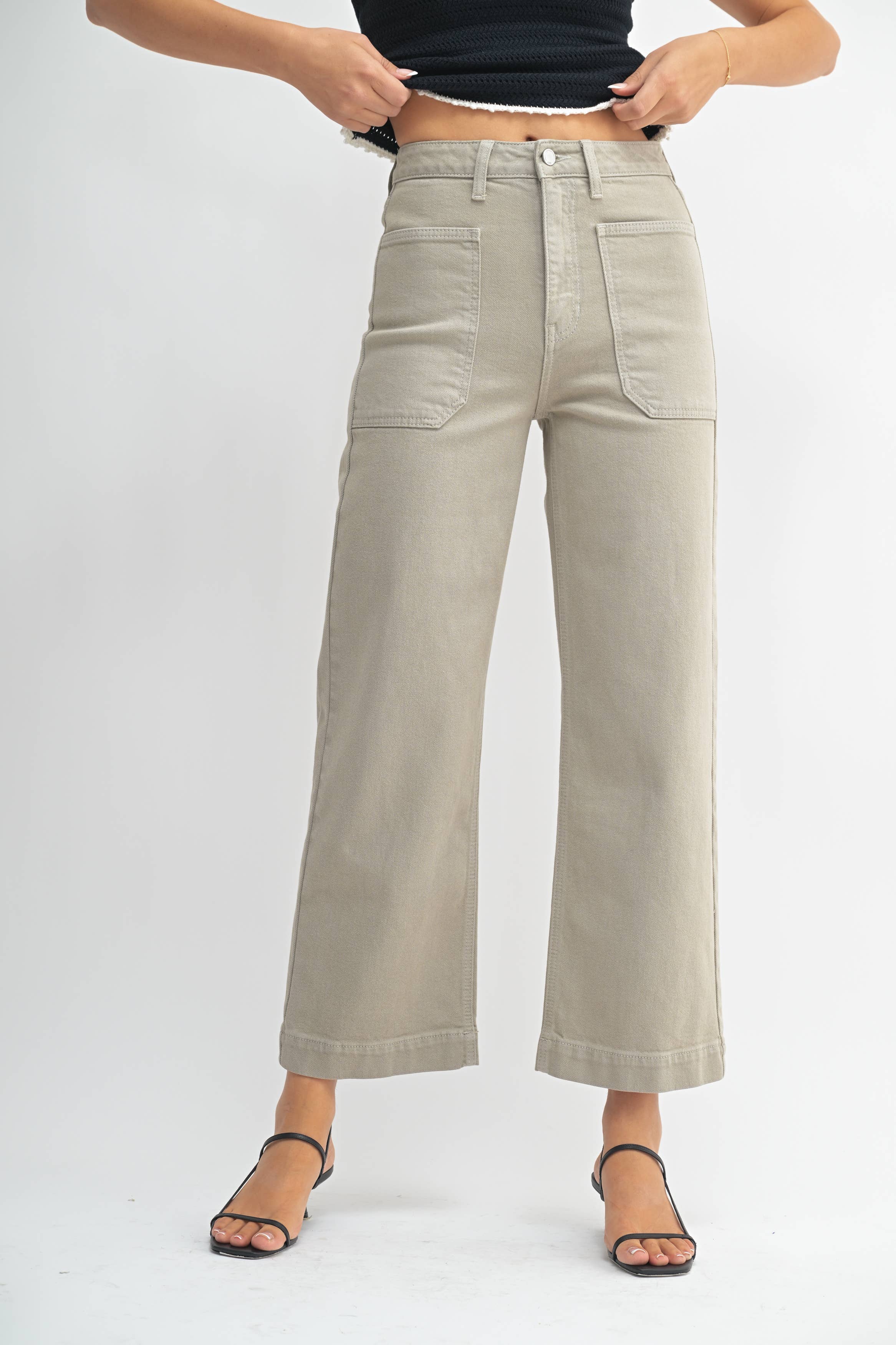 Moonstone Utility Flat Front Pocket Jeans