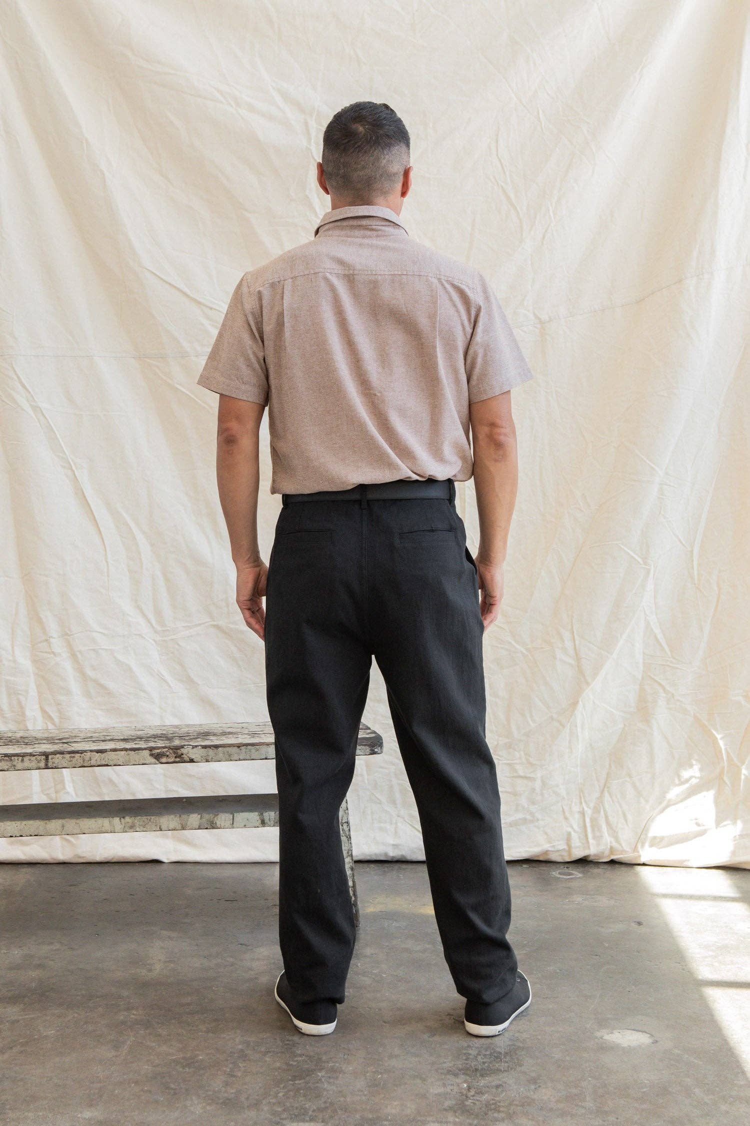 Bridge & Burn - Malcolm Shirt / Rust Chambray
