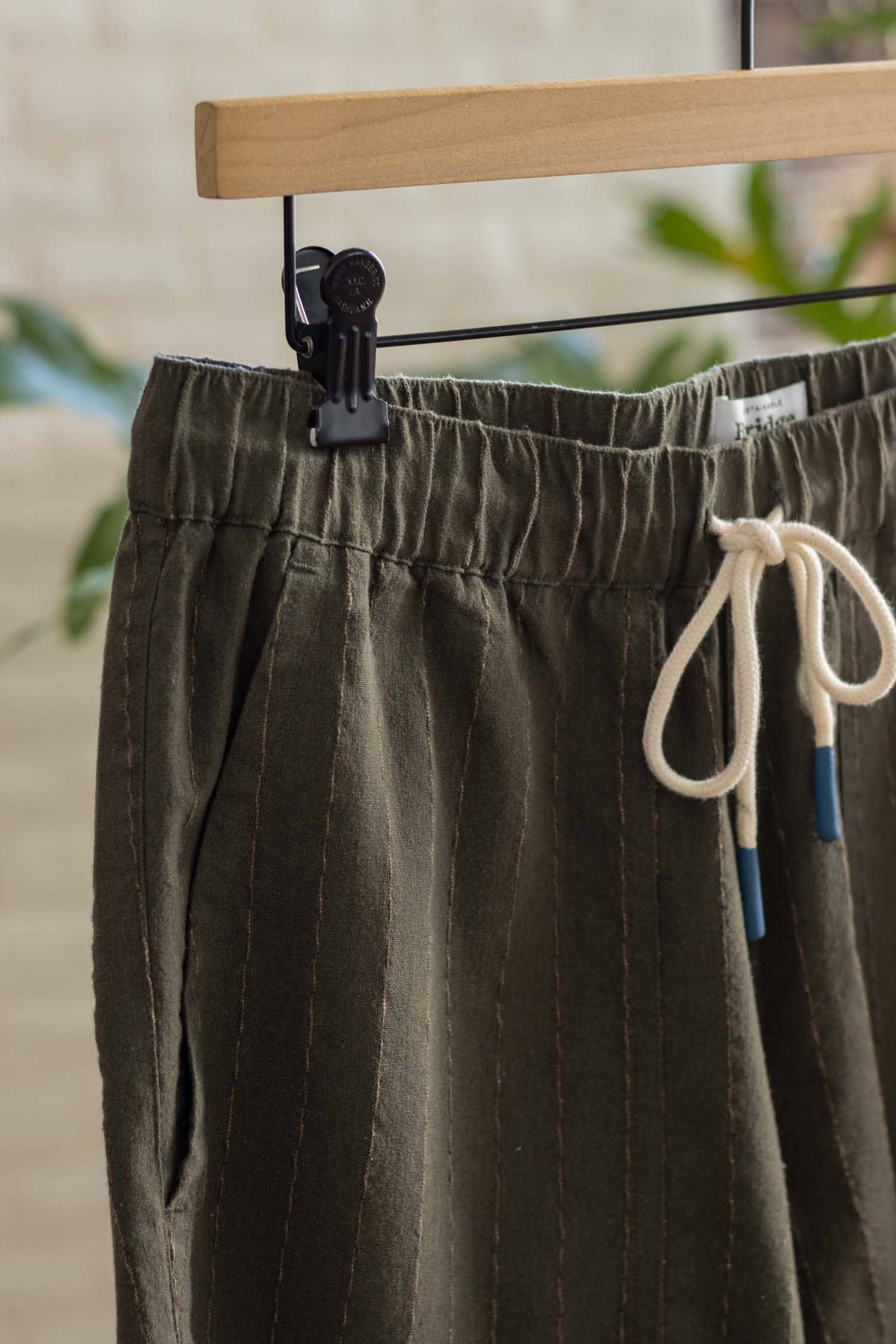 Bridge & Burn - Noah Short / Olive Stripe - Olive Stripe
