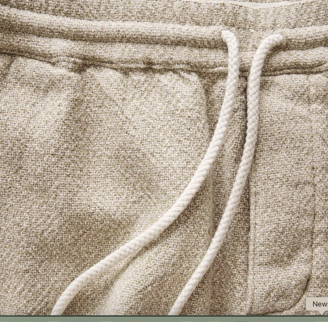 Taylor Stitch Apres Short in Oat Linen
