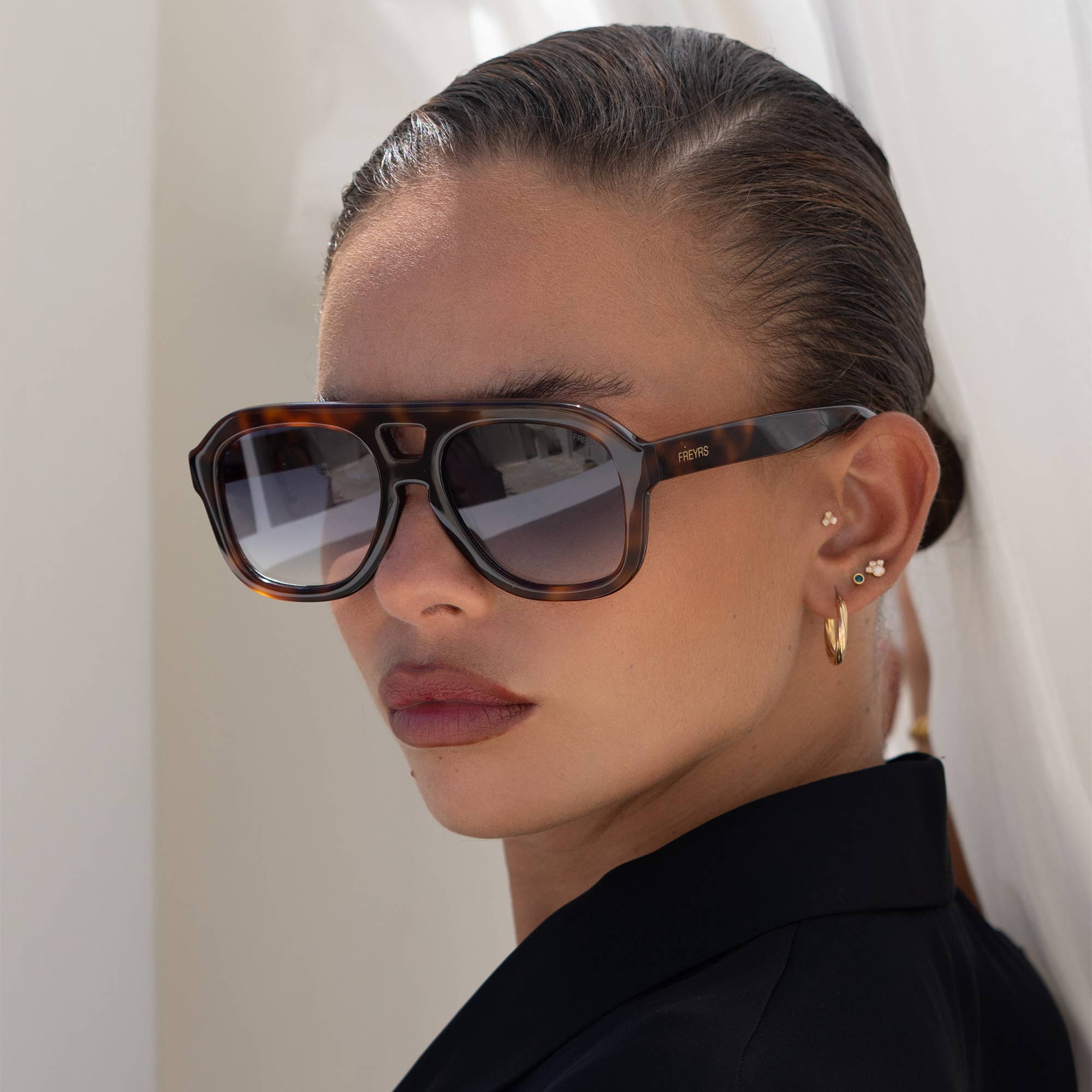 Freyrs Voyager Acetate Oversized Aviator Sunglasses