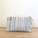 Handmade Skinny Stripe Makeup Bag