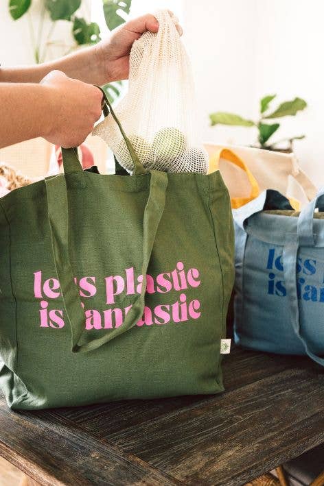 Less Plastic Is Fantastic Tote