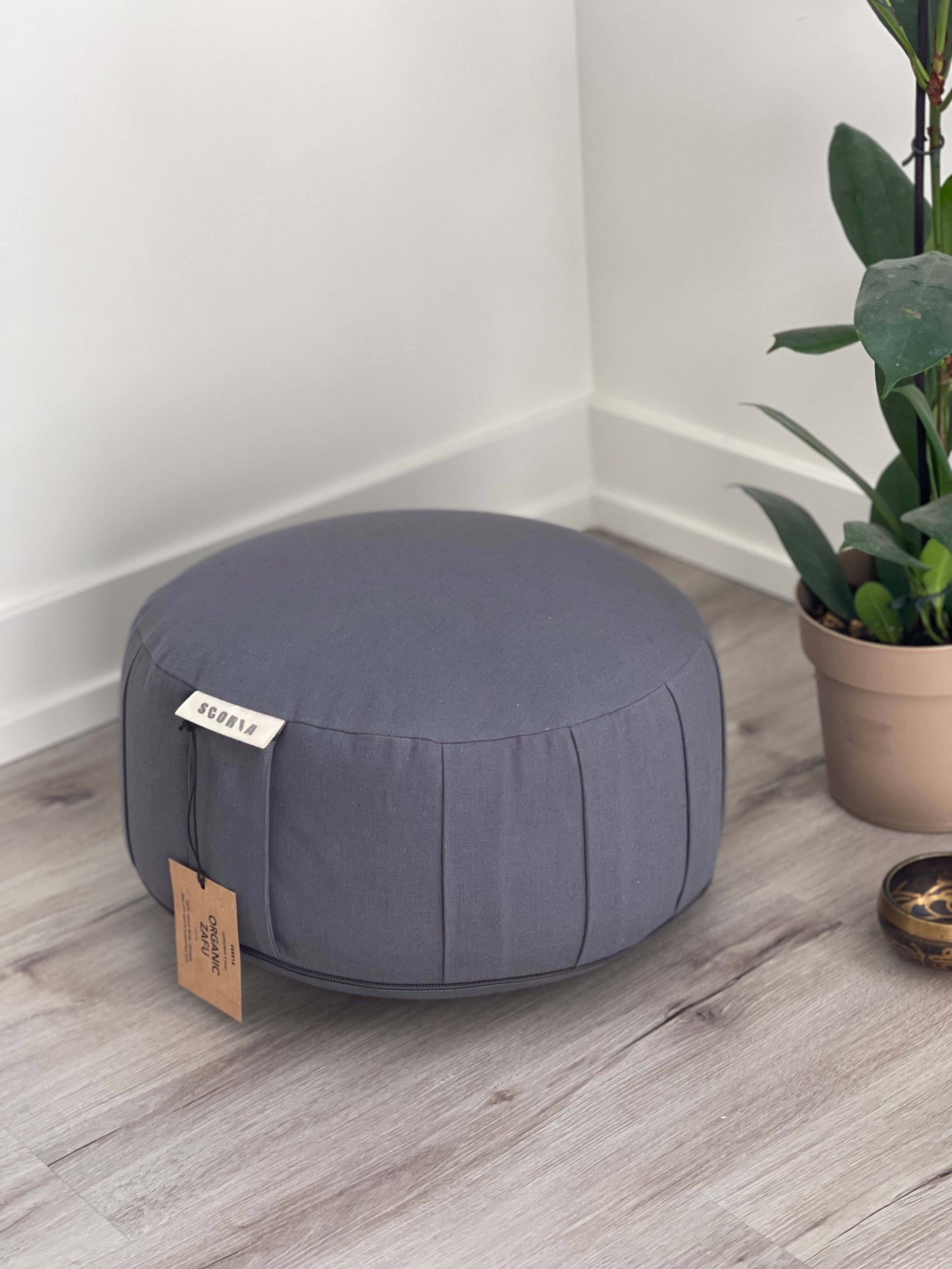 Meditation Cushion in Shadow Grey