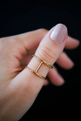 Gold Cage Ring