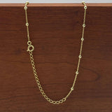 Vermeil 14K Gold Over Sterling Silver Satellite Necklace