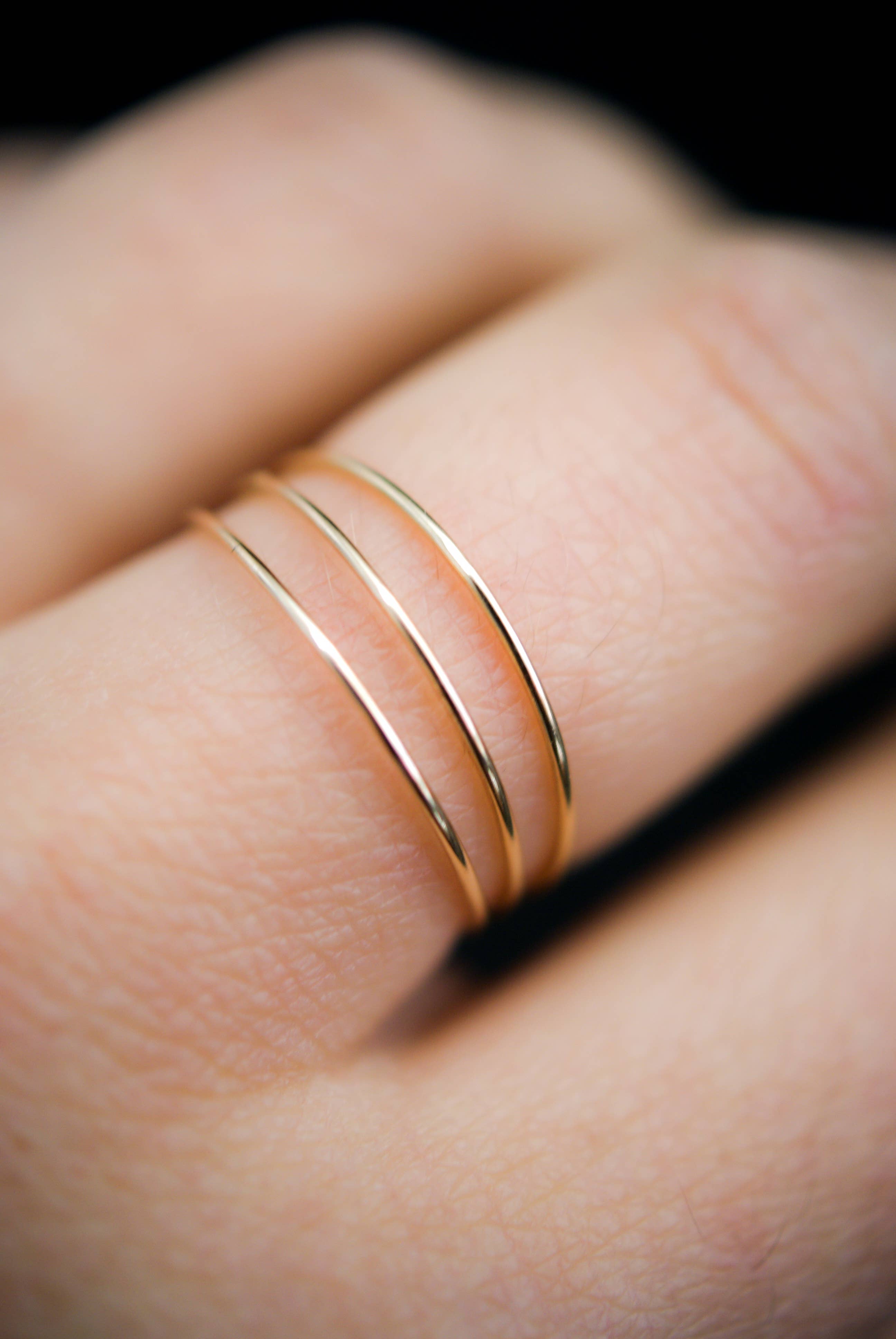 Thin Gold Stacking Ring