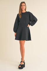 Briana Balloon Sleeve Sweater Dress