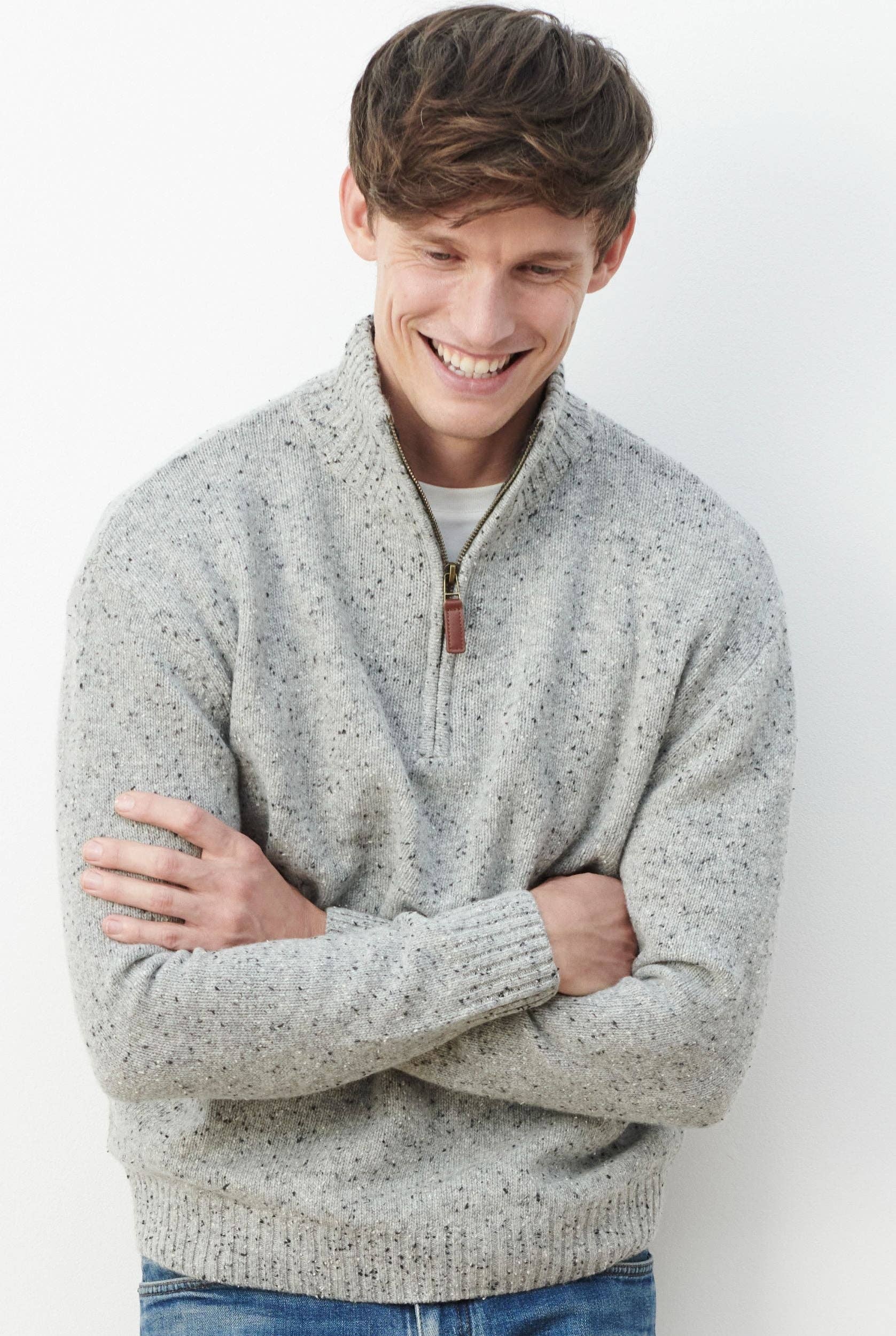 Belleek Troyer Mens Sweater -Grey