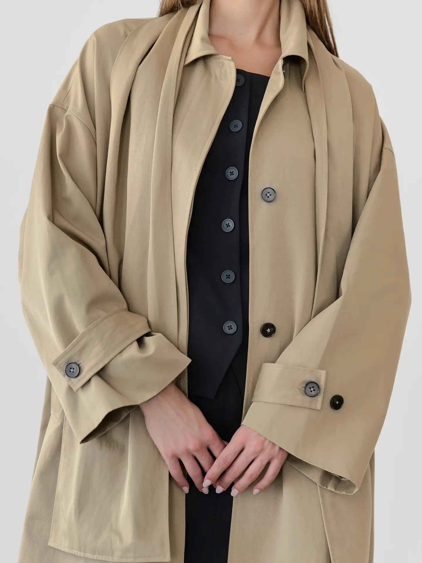 The Cove Attachable-Scarf Coat