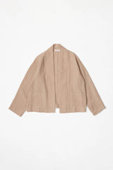 The Yvette Linen Jacket in Latte