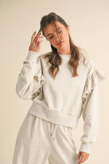 Rania Ruffled Sweatshirt