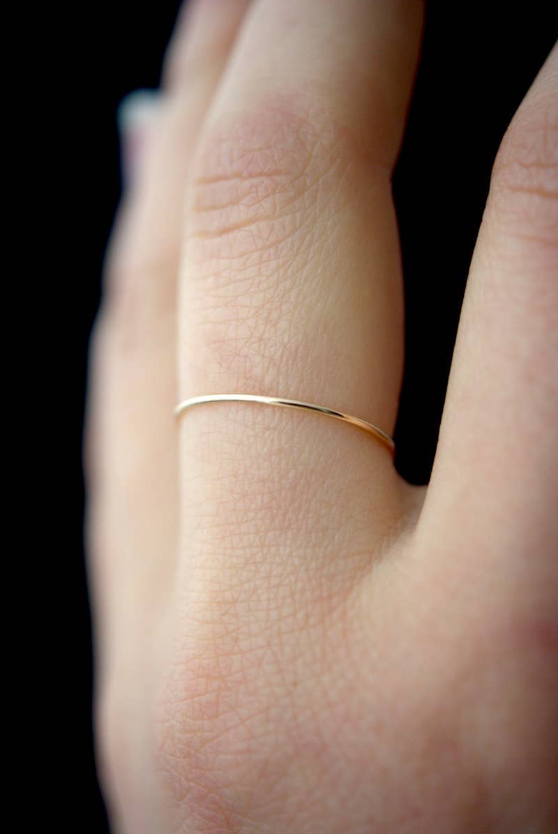 Thin Gold Stacking Ring