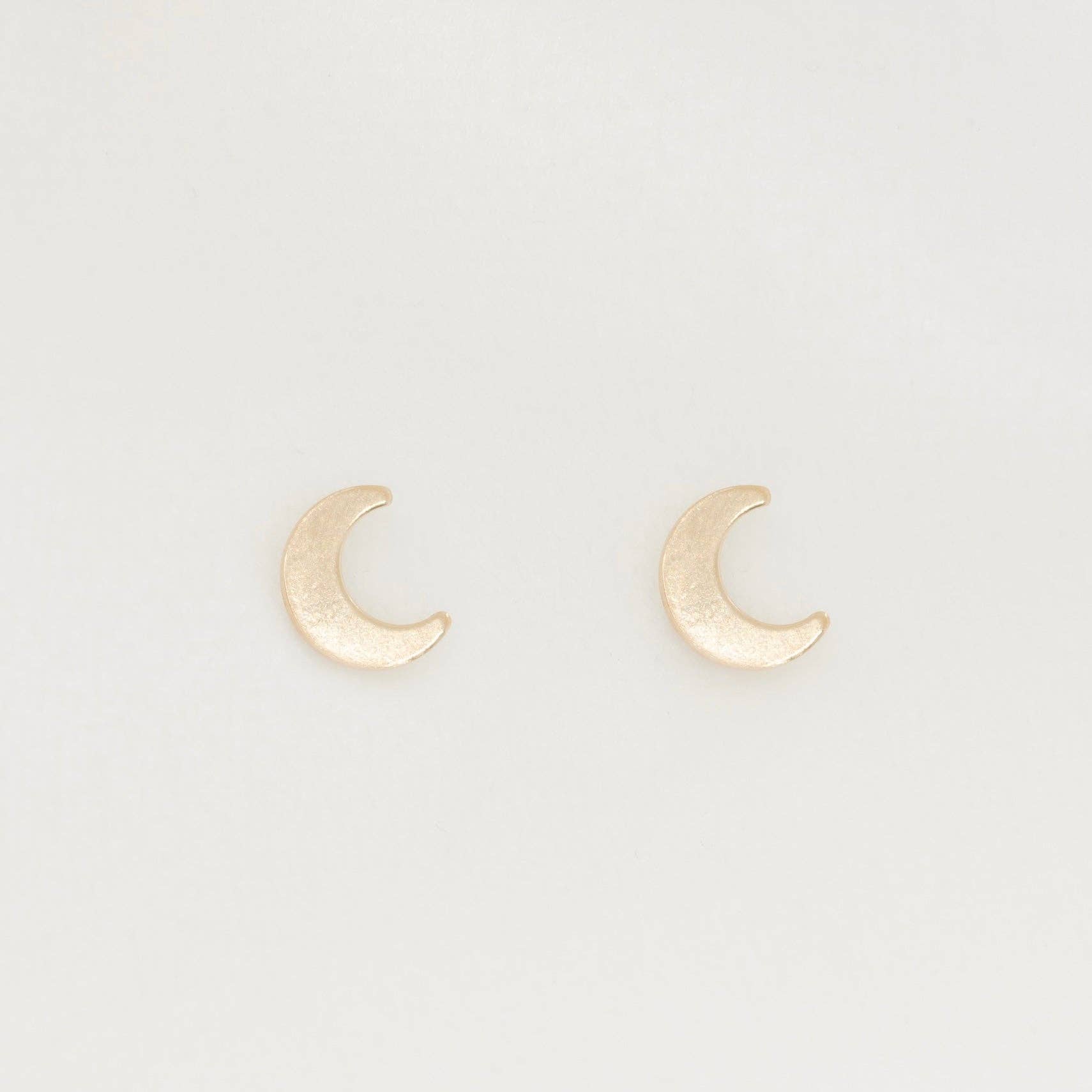 14kt GF Moon Studs