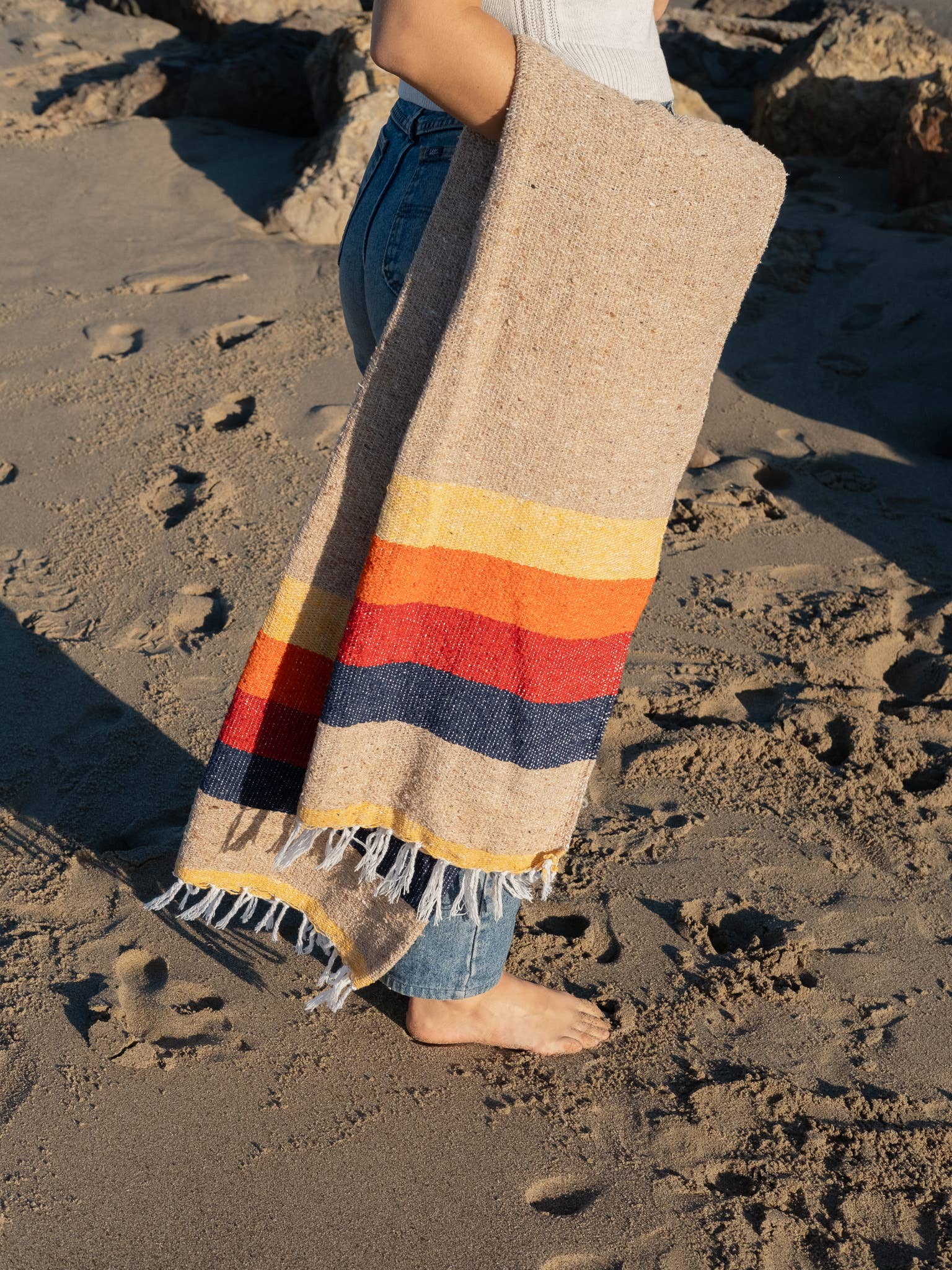 Vintage Cow Desert Throw Blanket