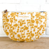 Hadmade Gold Berries Half Moon Bag 12 x 8