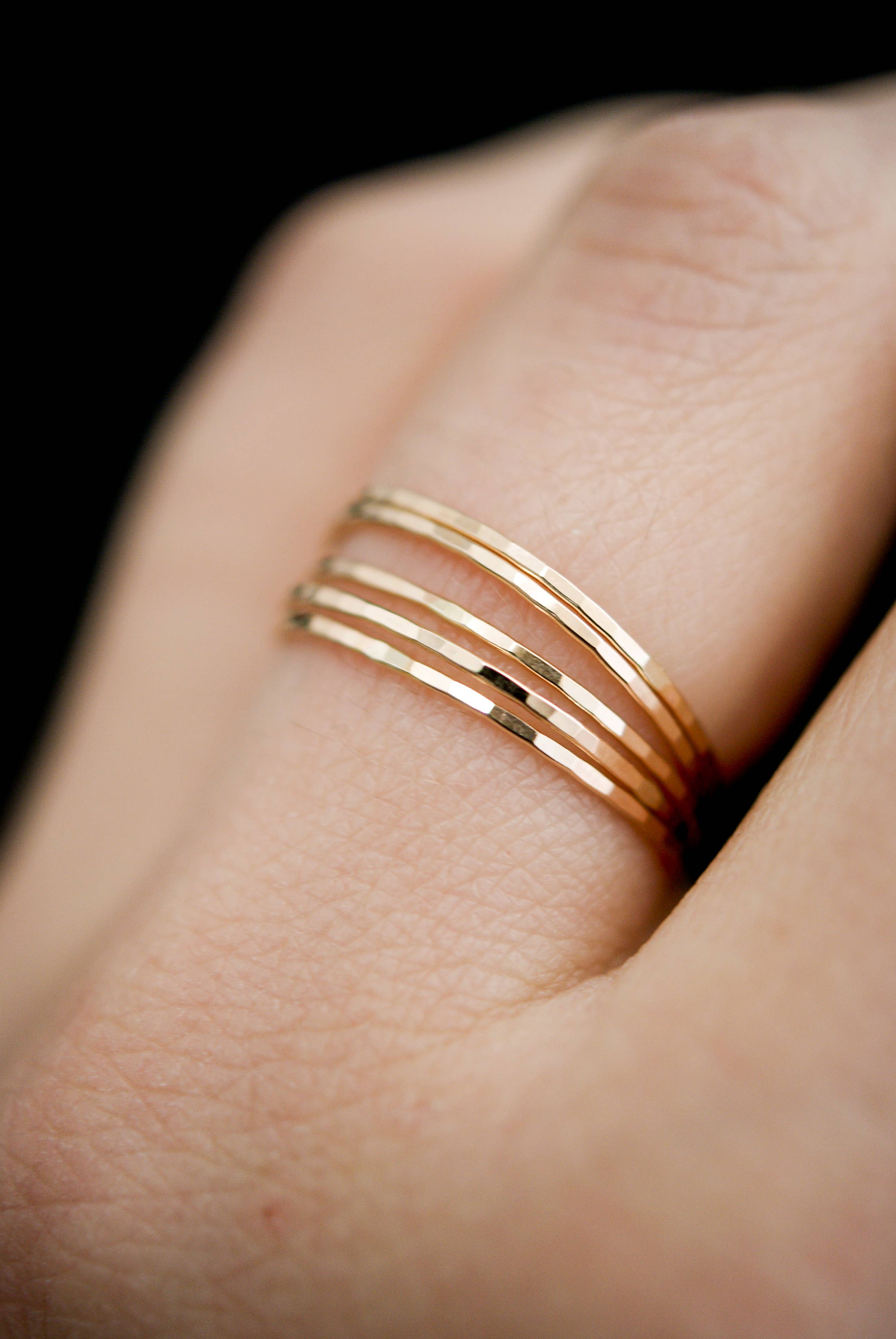 Thin Gold Stacking Ring