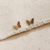 18k GF Mini Butterfly Stud Earrings