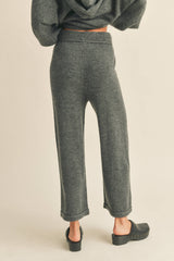 Naya Sweater Pants in Mocha, Black or Grey