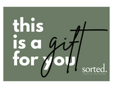 Sorted Gift Card