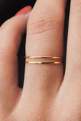 Thin Gold Stacking Ring