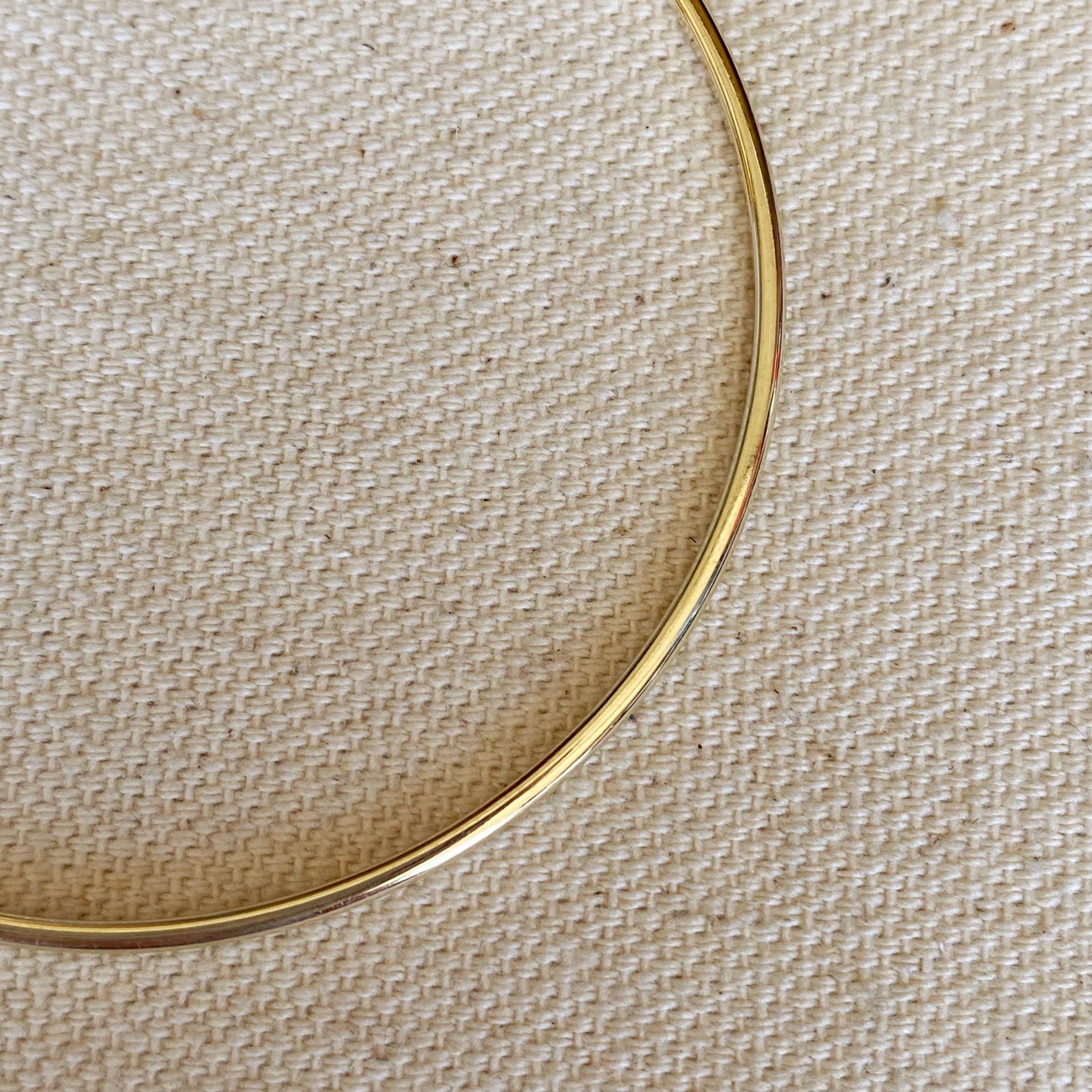 18k Gold Filled Bangle Bracelet