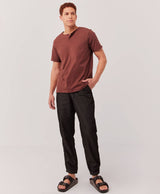 Black Chambray Pants