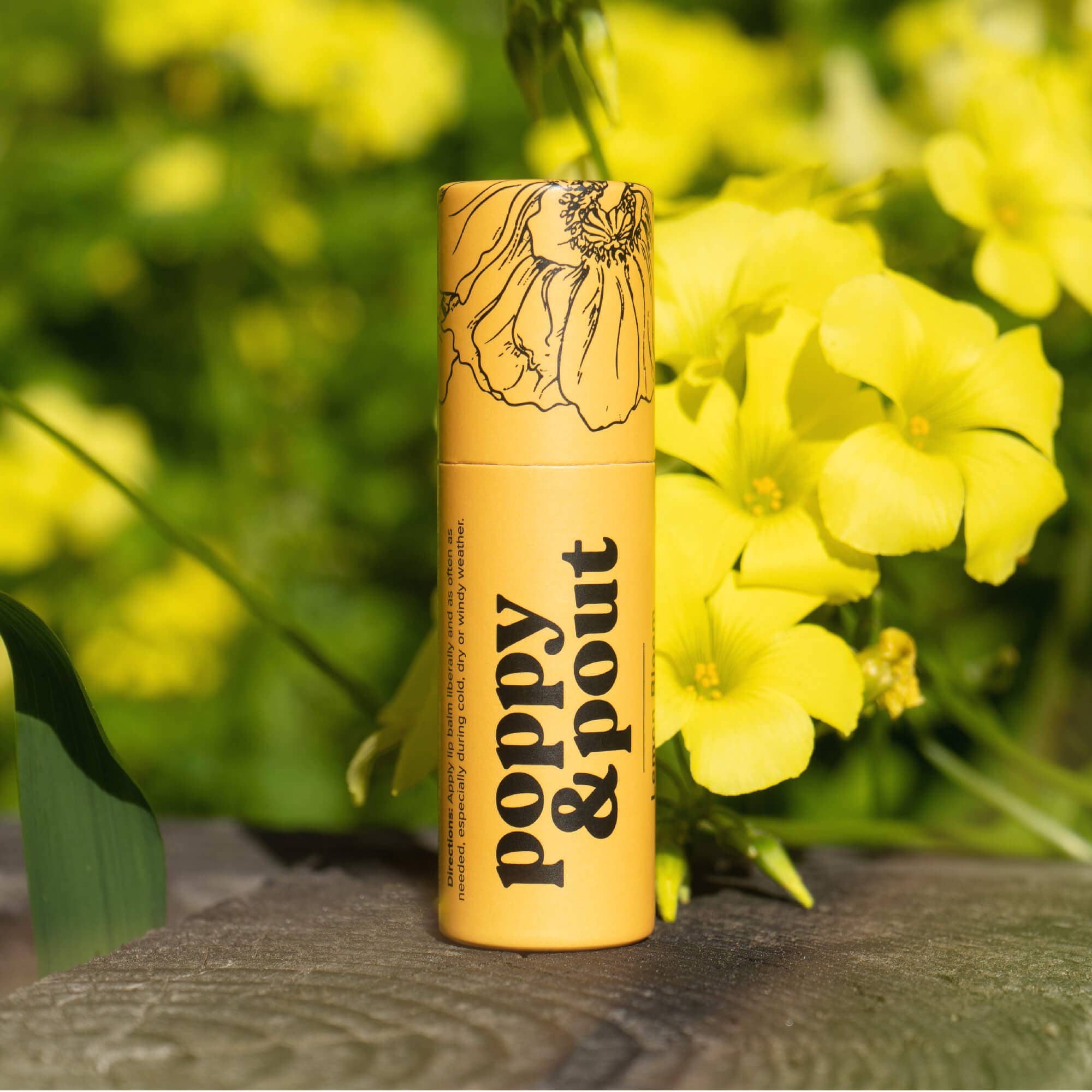 Poppy & Pout Lip Balm, Lemon Bloom