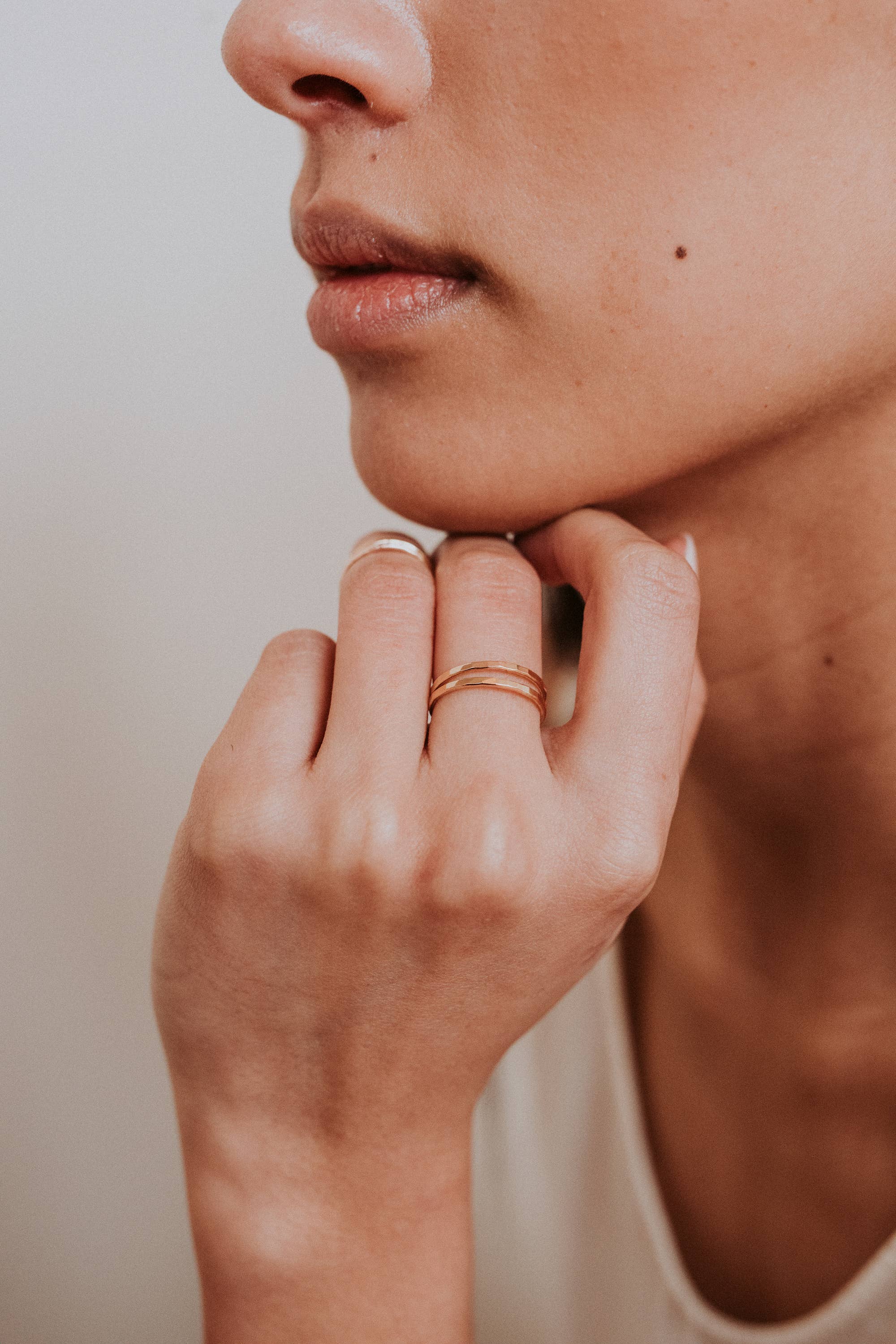 Thick Gold Stacking Ring