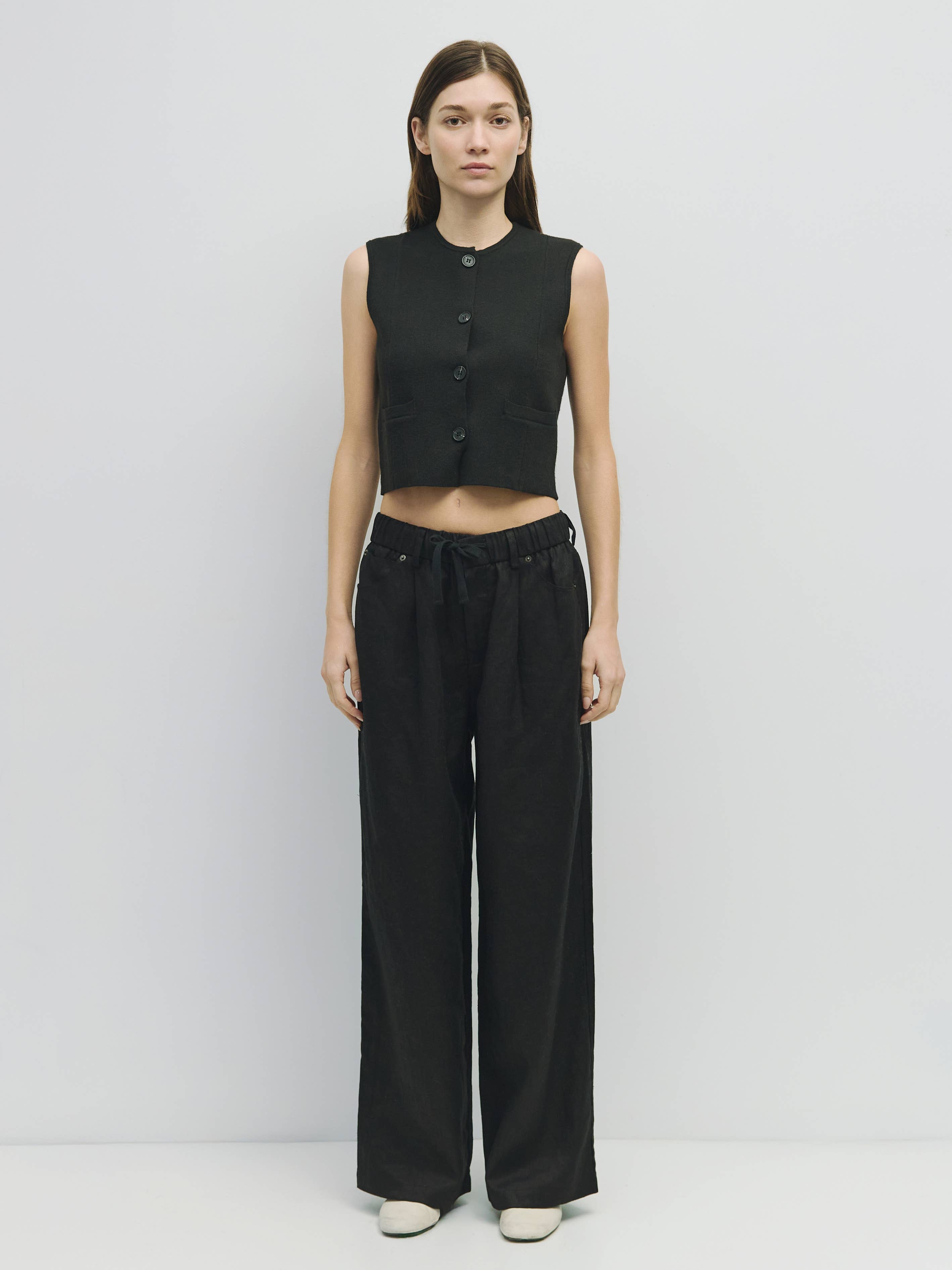 Jeanette Linen Drawstring Pants