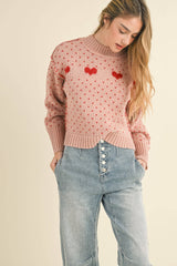 I Heart You Sweater In Blue or Red