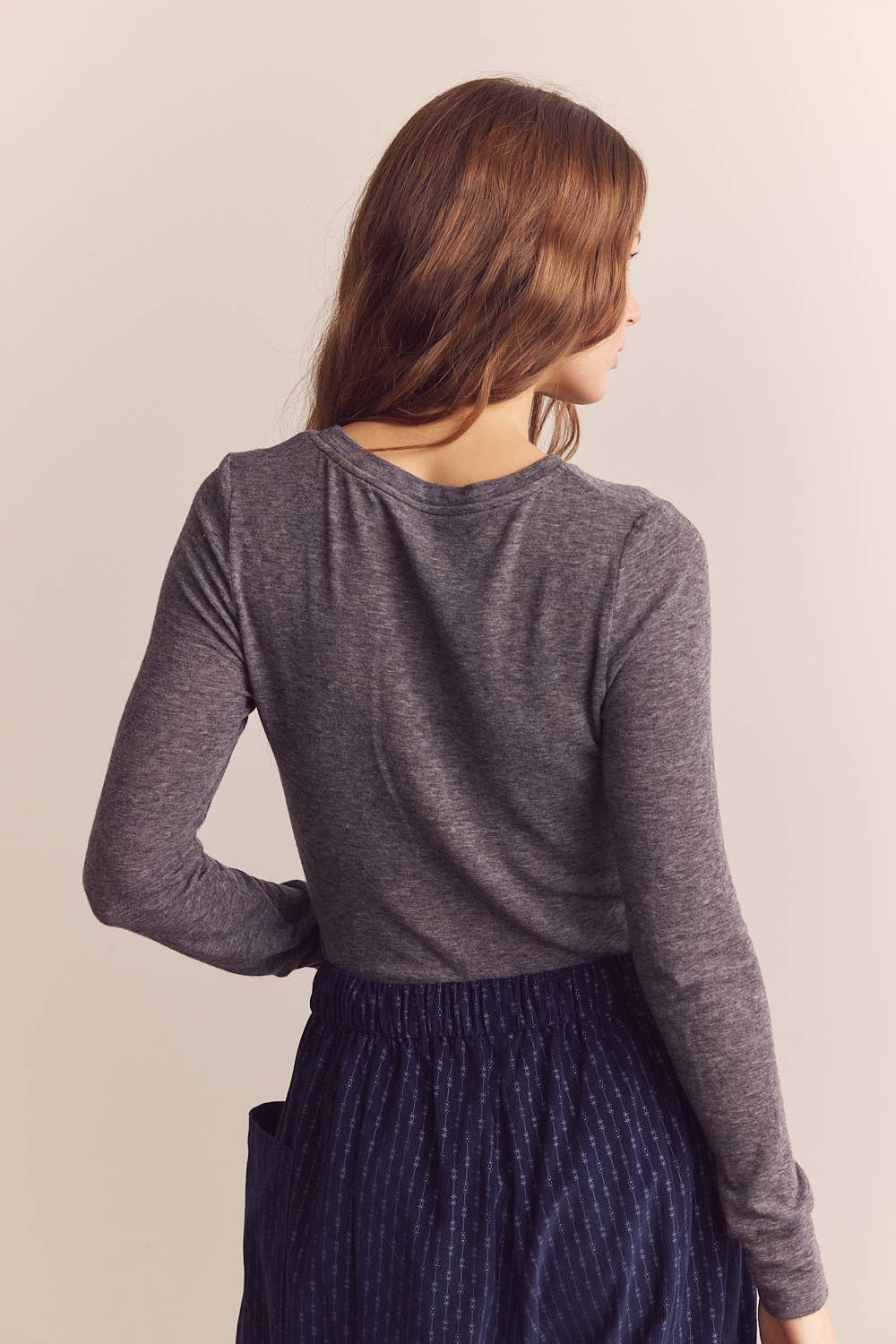 Amente Wool blend lightweight knit top