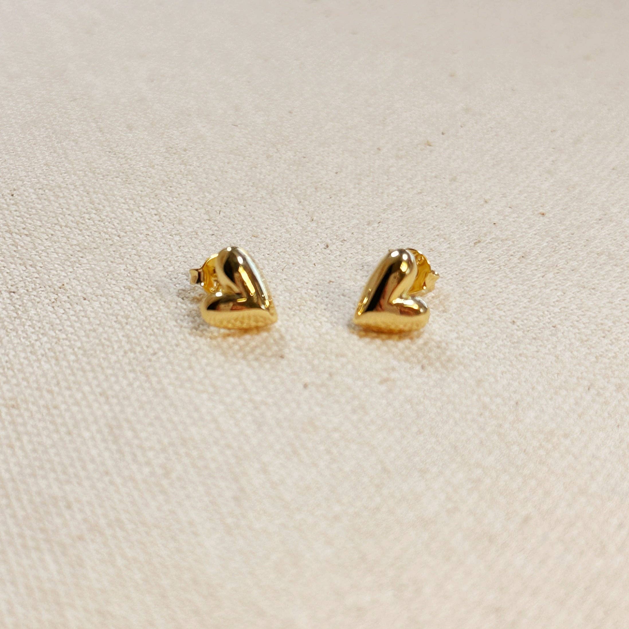 Uneven Heart Studs