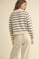 Eden Striped Knit Cardigan