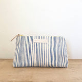 Handmade Skinny Stripe Makeup Bag