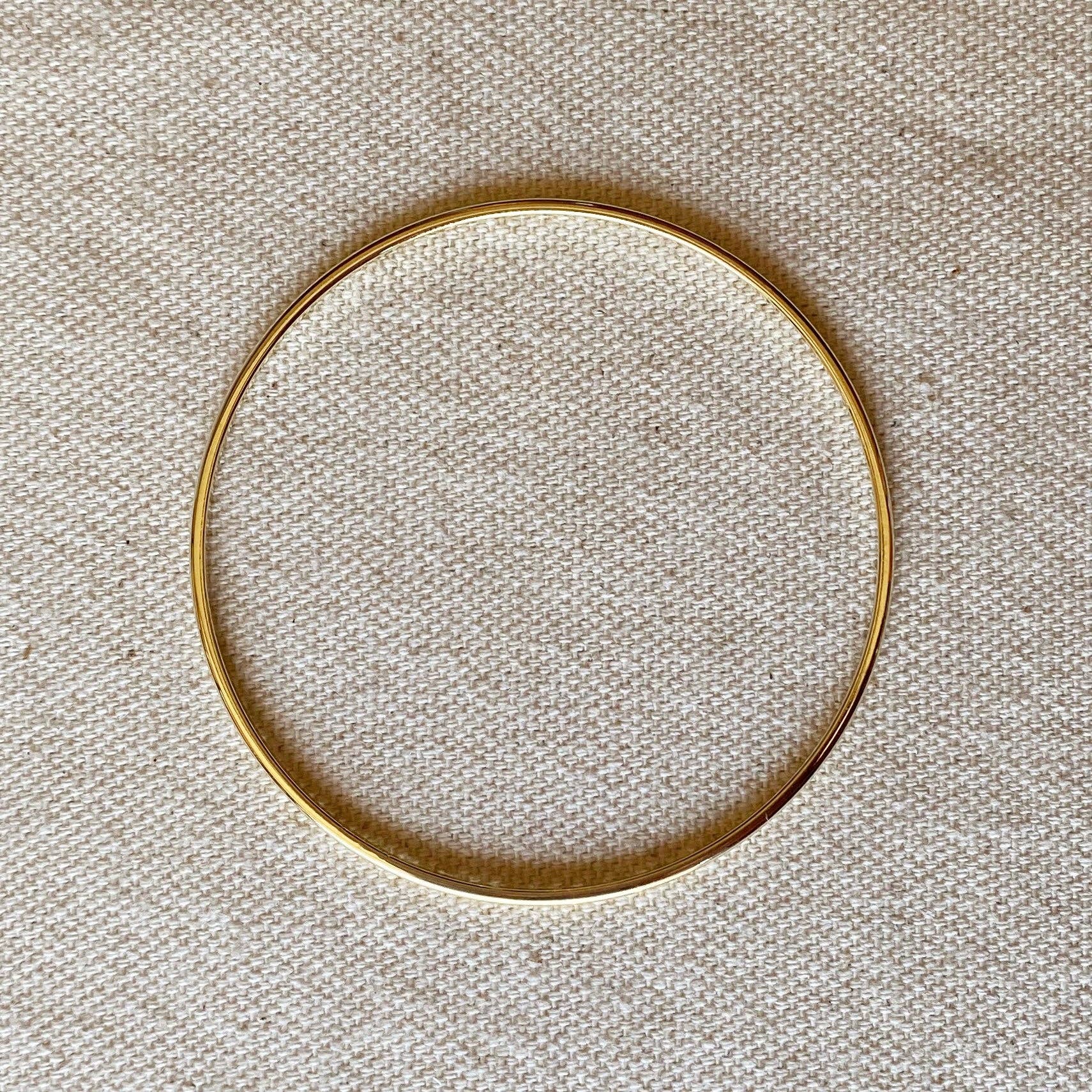 18k Gold Filled Bangle Bracelet