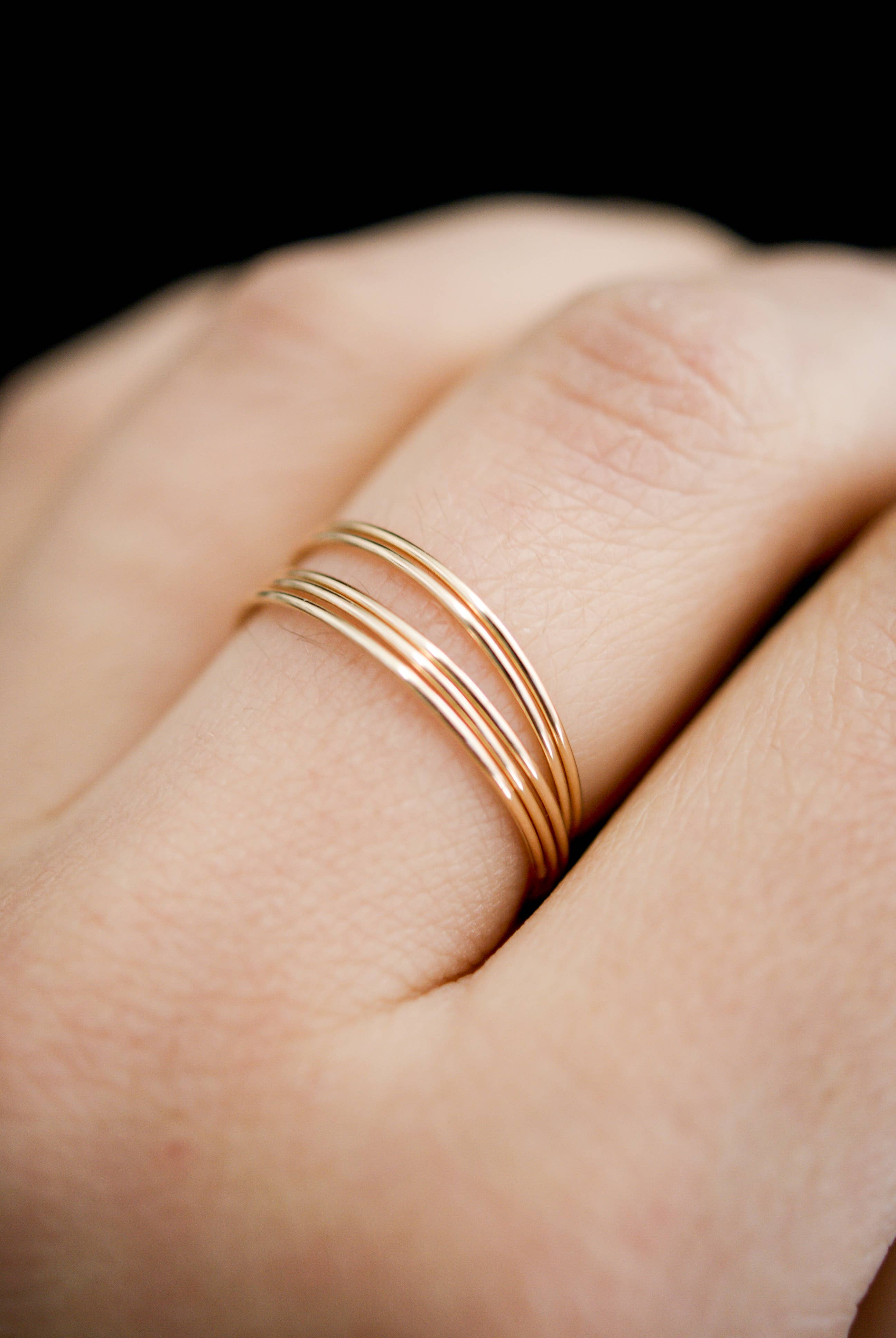 Thin Gold Stacking Ring