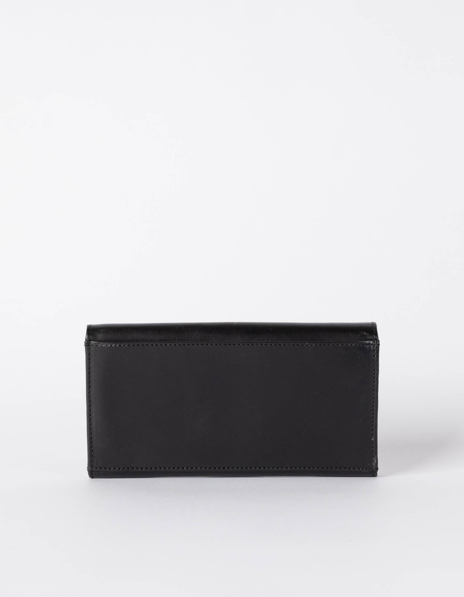 Leather Wallet Pixie's Envelope - Black Classic Leather O my Bag