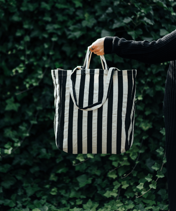 Striped Tote