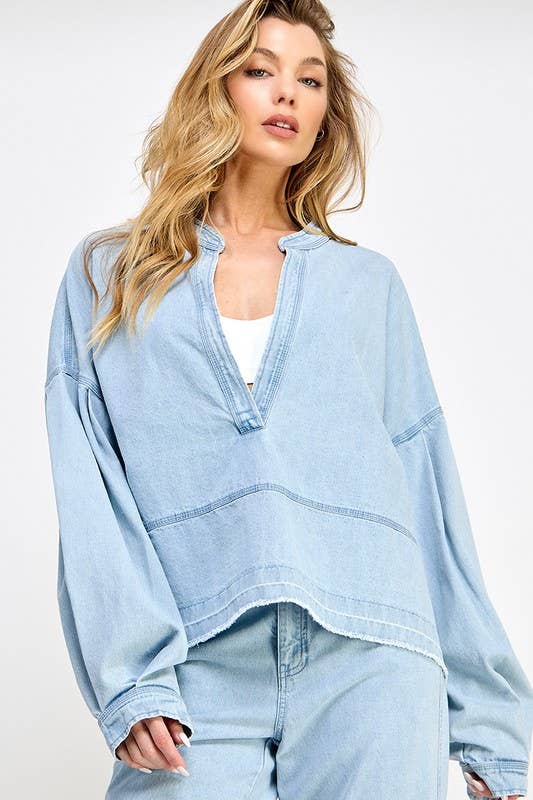 Dina Denim Oversized Shirt