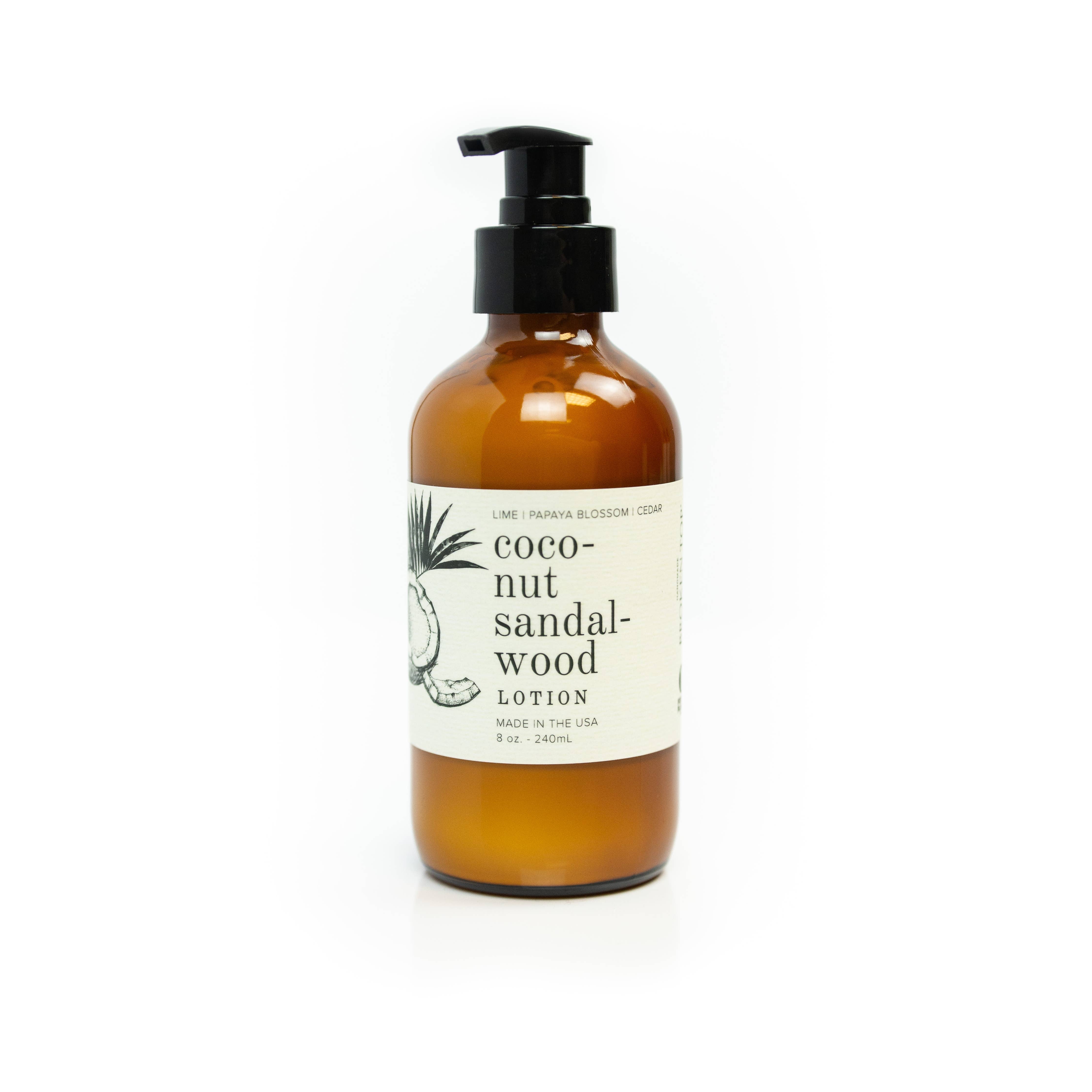 Coconut Sandalwood Lotion 8 oz