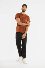 Organic Hemp Pocket Tee / Burnt Umber