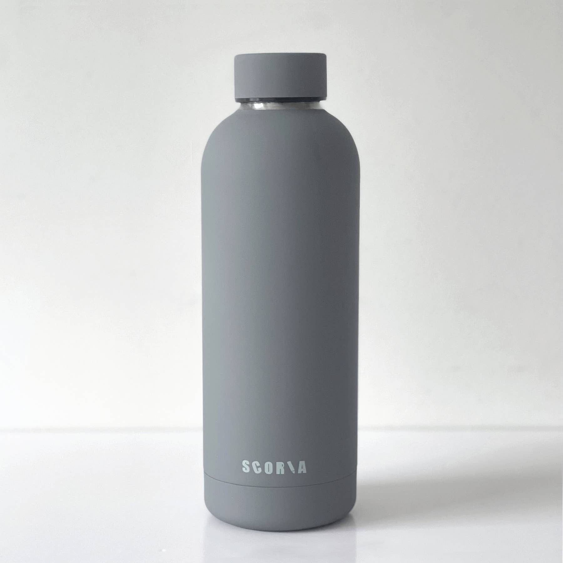 Grey Insulated Water Bottle by Scoria (500 ml)