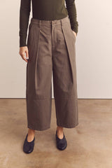 Amente Wide-leg ankle trousers