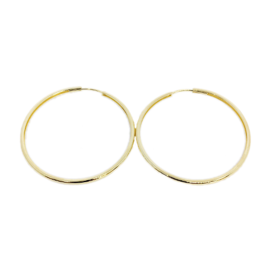 18k Endless Continuous Hoops