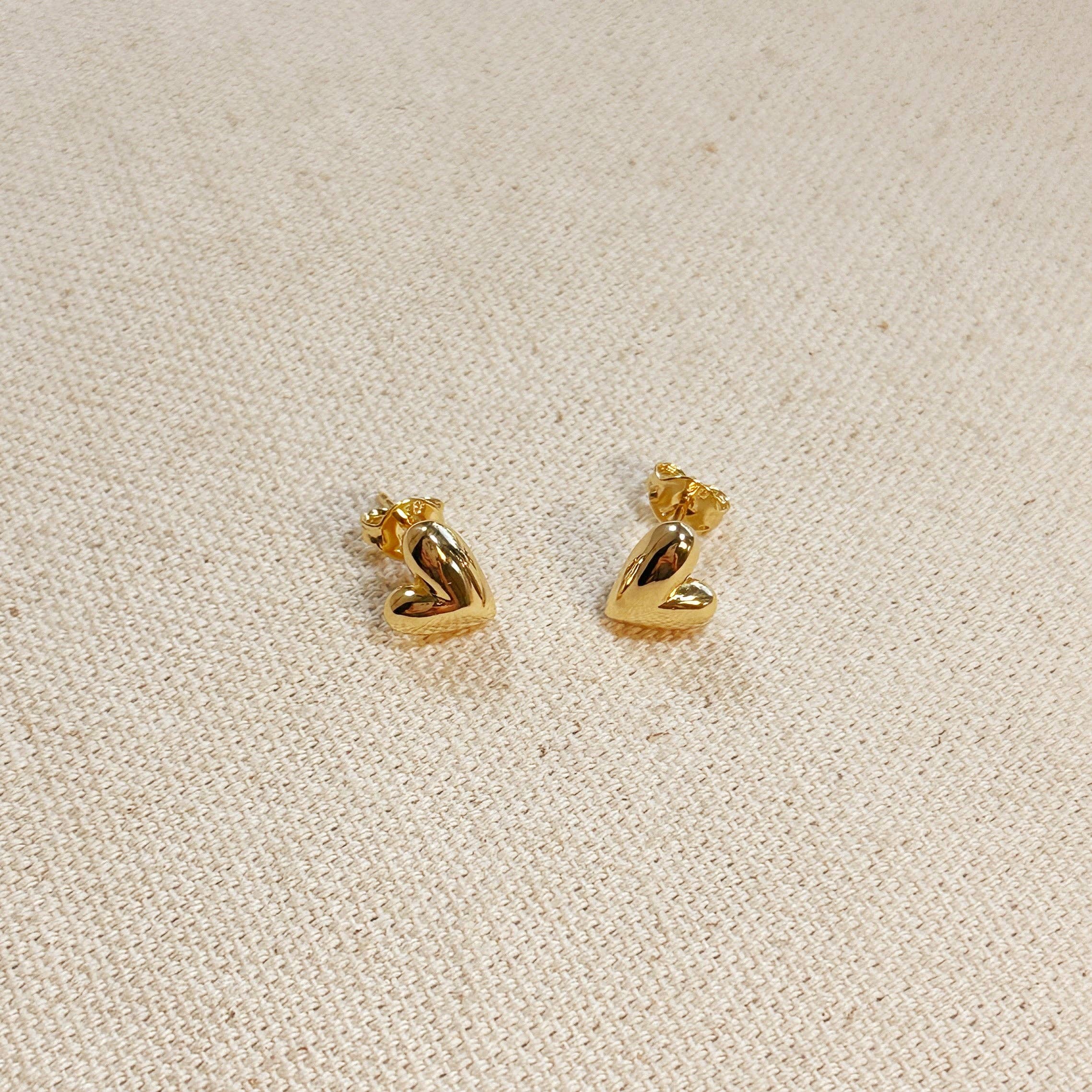 Uneven Heart Studs