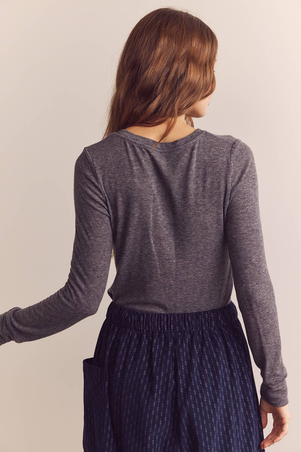 Amente Wool blend lightweight knit top